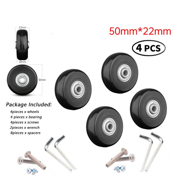 

bag luggage making materials 4 pcs durable silent easy replacement wheel ball screw belt repair tool travel accessories heavy duty carrying