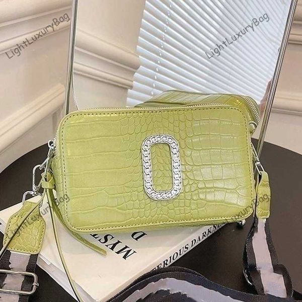 

5a designer m camera bag fashion wide shoulder-strap crossbody bags alligator shoulder wallets women luxury brand tote classic purses230505