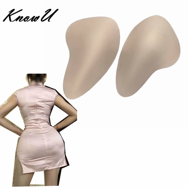 

costume accessories full shapely sponge hip pads removable enhanced fake buttocks crossdress shemale cosplay transgender c, Silver