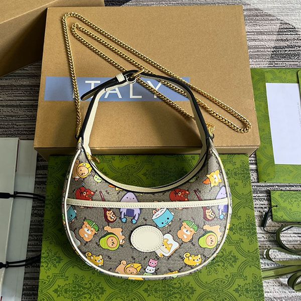 

7a animal printed mini shoulder totes bag women designer handbag purse hardware chain new style cross body bags 726843 package collection