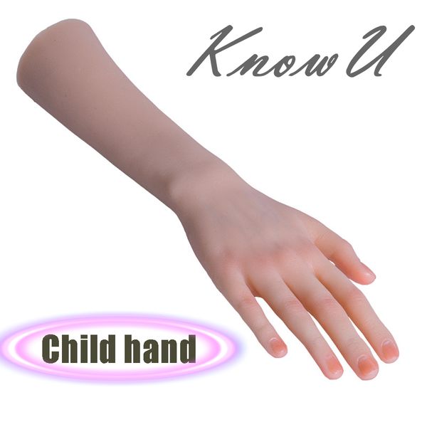 

costume accessories silicone children hands with arms silicone hand model high simulation child hand, Silver