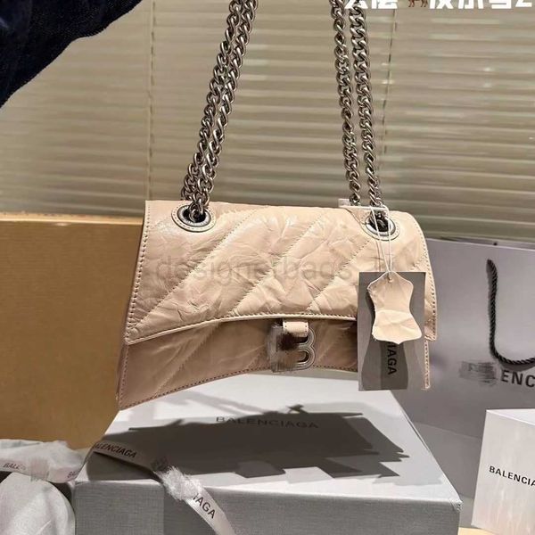 

b bag trainers a new women's from a paris store crush hourglass with pleated paper texture light luxury avant-garde and high aesthetic