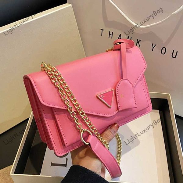 

5a designer crossbody bags with gold chain fashion g shoulder wallets pink bag women leather luxury high capacity tote 230505