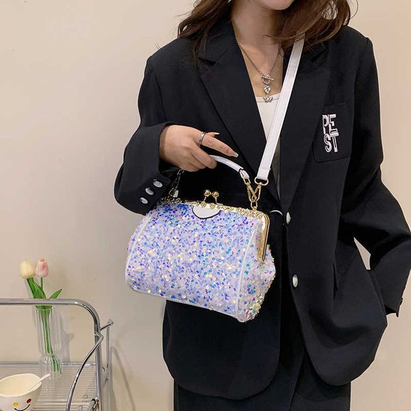 

nxy luxury designer purses and handbags for women sequined tote bag shining fashion crossbody bags lady shoulder evening clutch 230424