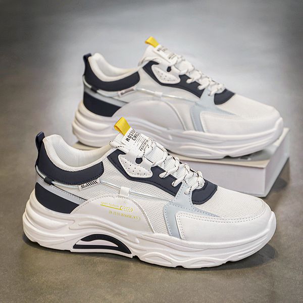 

casual sport mens shoes outdoor comfortable ankle shoes fashionable versatile sneakers non-slip lightweight running shoes, Black