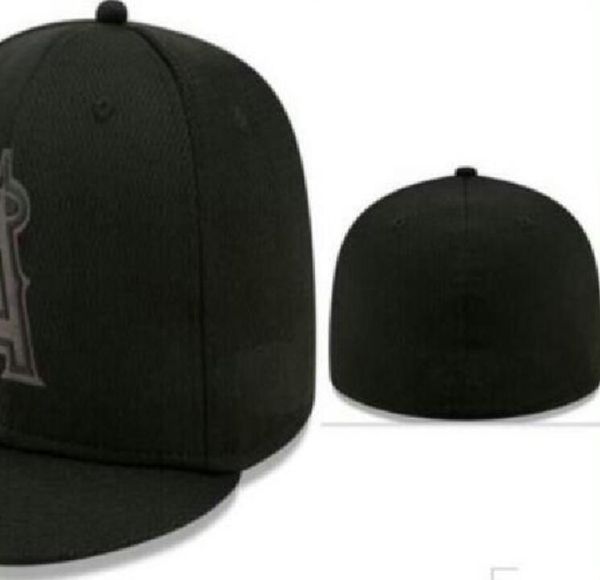 

2023 men's baseball full closed caps summer navy blue letter bone men women black color all 32 teams casual sport flat fitted hats &quo, Blue;gray