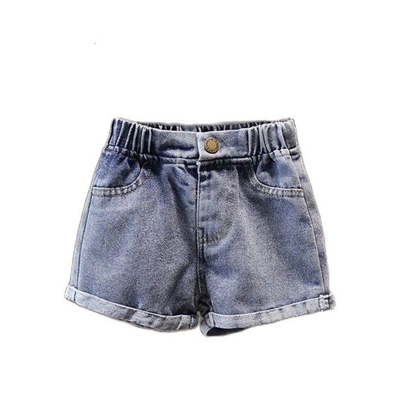 

shorts summer jeans shorts for toddler girls casual children elastic waist denim short pants cotton teenage cute blue shorts 8 12 y 230504, Black