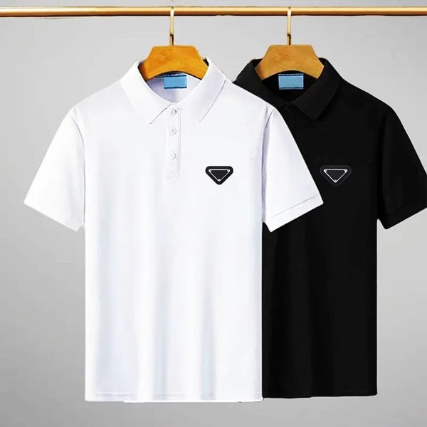 

designer polo shirt mens polos t shirt tees highend stylist letter cotton v neck men tees woman tshirts luxury casual couple clothes asian, White;black