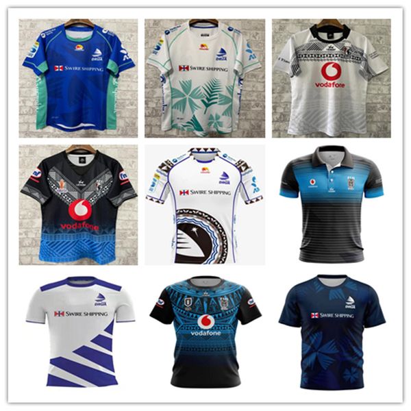 

2023 fiji drua rugby jerseys newzealand 22 23 24 thai quality maori airways new flying fijians home away rugby jersey maglia vest world cup, Black;gray