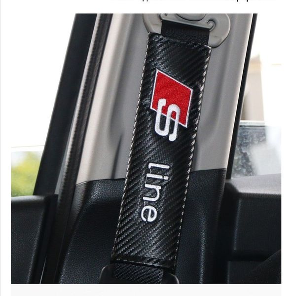 

car stickers safety belt case for audi s line sline a1 a3 a4 b6 b8 b5 b7 a5 a6 c5 c6 s3 s4 s5 s6 s7 auto emblems car styling