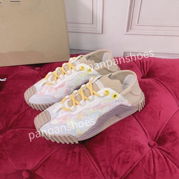 

new fashion casual shoes womens designer leather lace-up sneaker fashion lady flat running letters shoes platform gym sneakers2023, Black