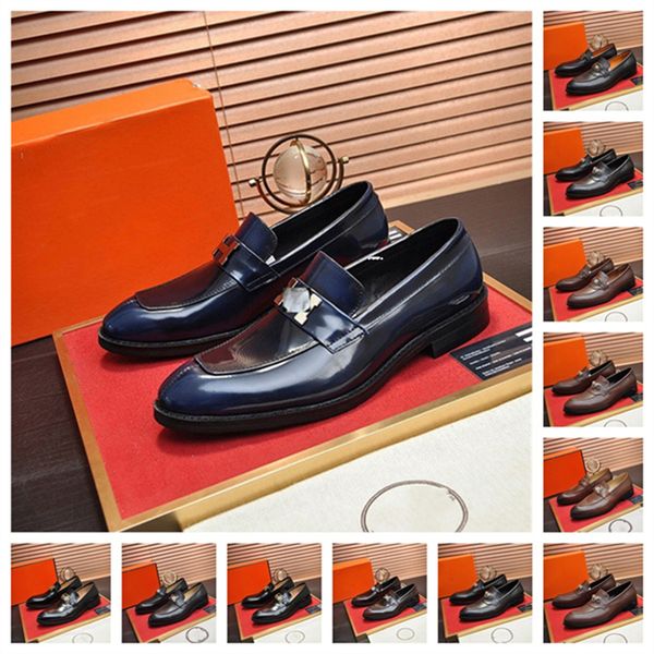 

designer chains men luxury dress shoes wedding party formal shoes silver genuine leather business shoes male plus size 45, Black