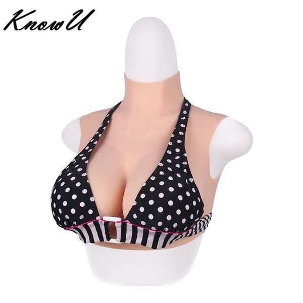 

costume accessories f cup silicone fake breast artificial boobs crossdress silikonbrustproth, Silver
