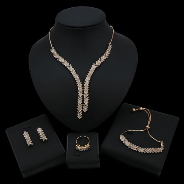 

brand jewellery lady necklace earrings jewelry sets, Black
