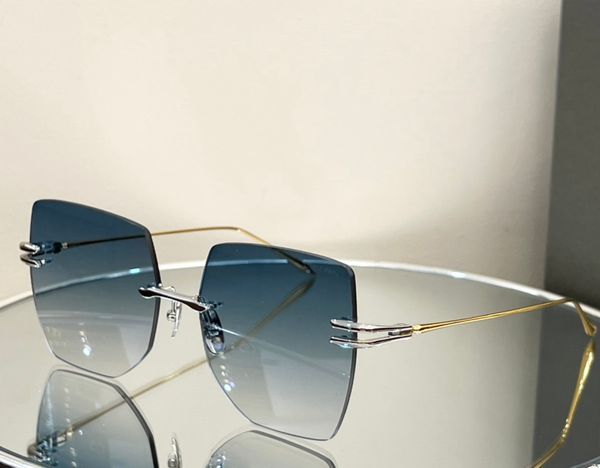 

rimless squared sunglasses silver blue gradient women summer fashion sunglasses sunnies gafas de sol sonnenbrille sun shades uv400 eyewear w, White;black