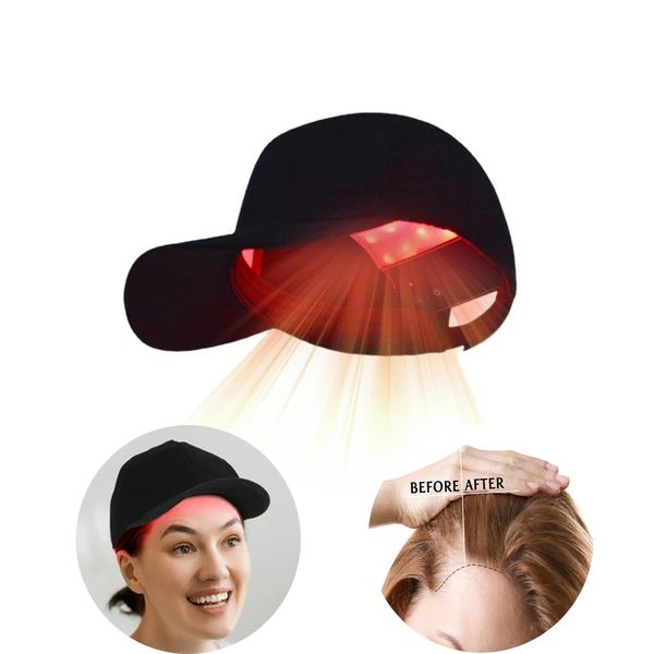 

hair growth led red light therapy cap hat red & infrared light therapy device for hair loss treatment