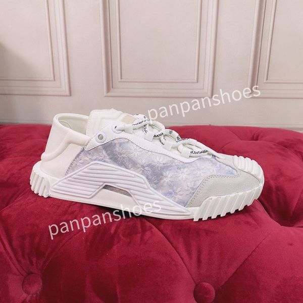 

2023 fashion casual shoes women designer leather lace-up sneaker fashion lady flat running letters shoes platform men gym sneakers, Black