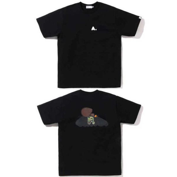 

summer short sleeve t shirt cartoon letter printing pattern tee designer t shirt men women cotton pullover ins half-sleeved sweatshirt 354, White;black