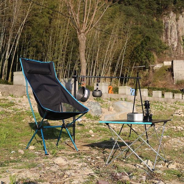 

outdoor fishing hiking chair foldable bbq collapsible camping chair portable folding chair