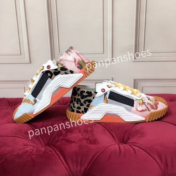 

brand casual shoes women men designer leather lace-up sneakers fashion lady flat running letters shoes platform gym sneakers2023, Black