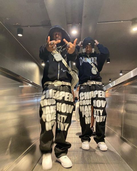 

men's jeans selling letter printed black pants men women 2023 trend fashion punk loose straight wide leg trousers streetwear 230504, Blue