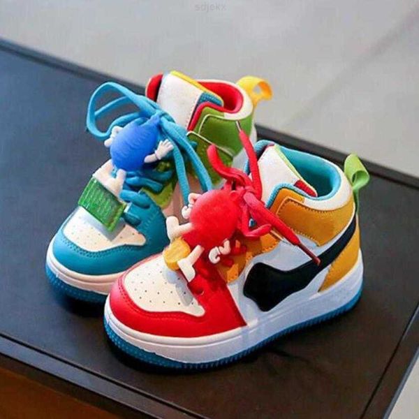 

athletic & outdoor fashion kids board shoes child casual sneaker rubber sole soft leather lace-up trainers children sports footwear, Black