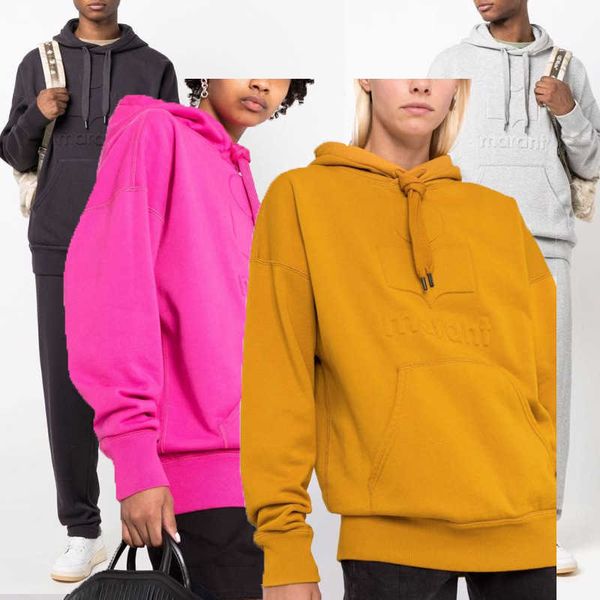 

2023ss isabel marant designer sweatshirt fashion cotton loose men and women hoodie, Black