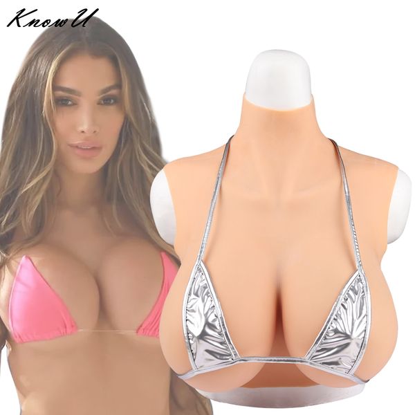 

costume accessories -realistic silicone prosthetic breasts big breasted women silicone filling good for cosplay drag queen, Silver