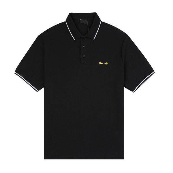 

1 new fashion london england polos shirts mens designers polo shirts high street embroidery printing t shirt men summer cotton casual t-shir, White;black