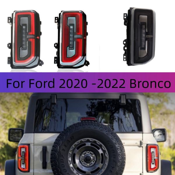

car led tail light accessories for ford 20 20 -20 22 bronco taillight assembly rear brake lamp reverse light turn signal