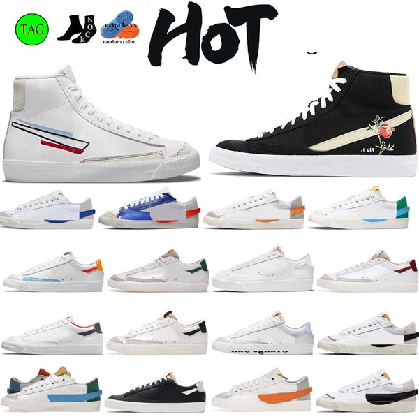 

og blazer shoes mid 77 vintage blazers casual shoes multi color high pomegranate jumbo pink mens trainers designer shoe platform sneakers