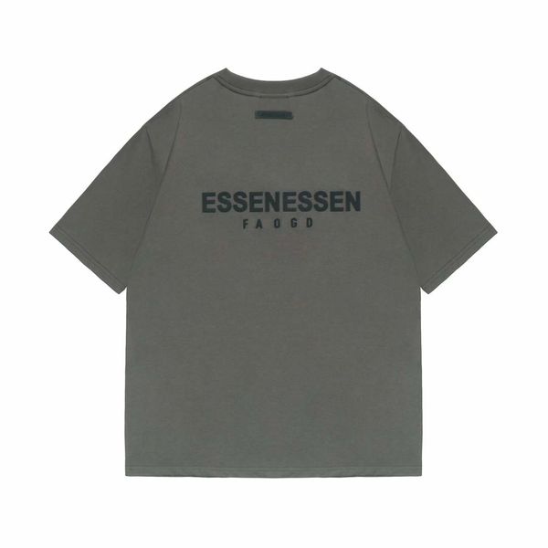 

designer mens t shirts women tshirt essentail essent shorts t-shirt men casual printed sports tshirts essentiel high street loose shorta3, White;black