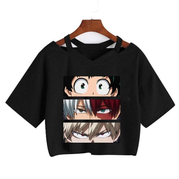 

men's tshirts my hero academia bakugou tshirt cute anime boku no hero academia t shirt cool todoroki graphic tshirt manga tees female 2, White;black