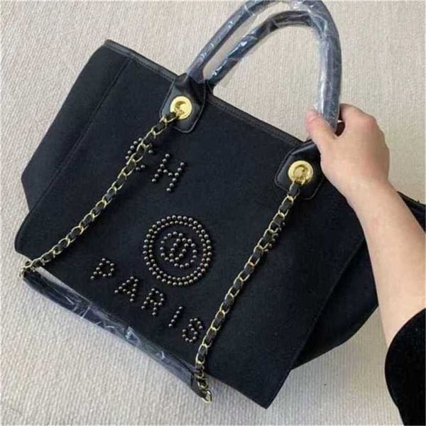 

luxury fashion evening bags brand handbags pearl tote canvas beach bag female portable shoulder large capacity big handbag ladies backpack w