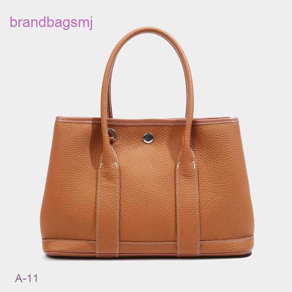 

original designer handbags hermm the new version of cowhide garden on the first floor is simple and fashionable large capacity tote leather