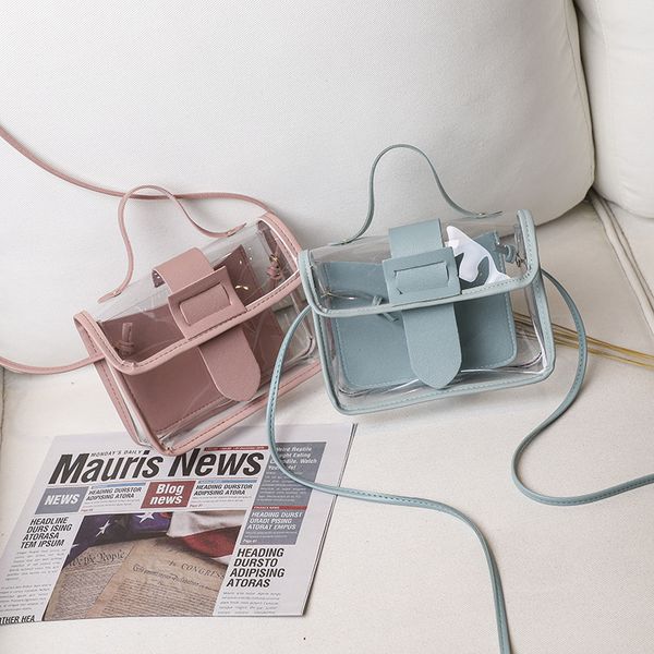 

jelly bag women's bags fashion lady shoulders package letter purse mobile phone messenger bag lady clear transparent jelly pack