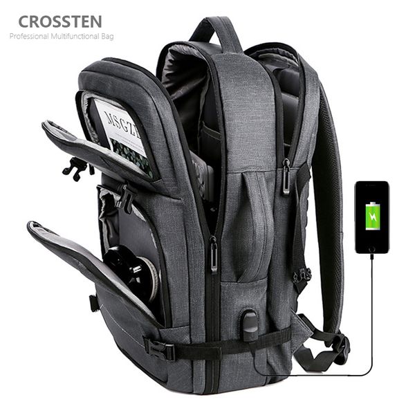 

school bags luxury ng multifunctional 15.6 inch lapbackpack usb charging waterproof urban business rucksack schoolbag larger travel bag 2305