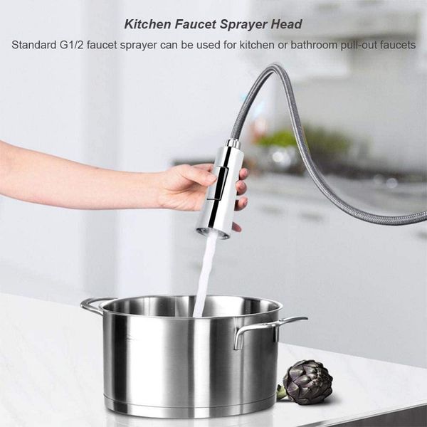 

faucets showers accs type pull head pull-out kitchen faucet two-function hand-held sprinkler kitchen wash basin faucet accessories brushed s