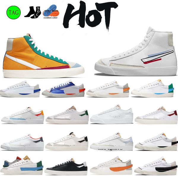 

blazer shoes mid 77 vintage blazers casual shoes multi color high pomegranate jumbo pink mens trainers designer shoe platform sneakers 36-46
