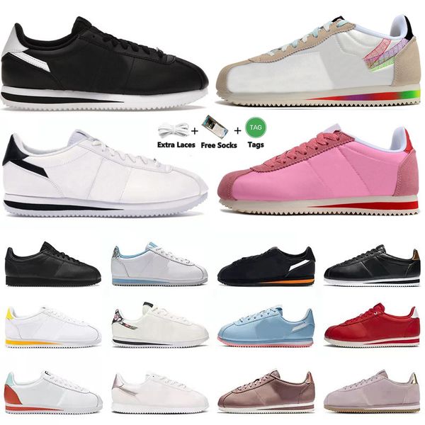 

cortez men women running shoes have a good game forrest gump black white bronze psychic blue pale ivory metallic gold oregon bone aqua mens