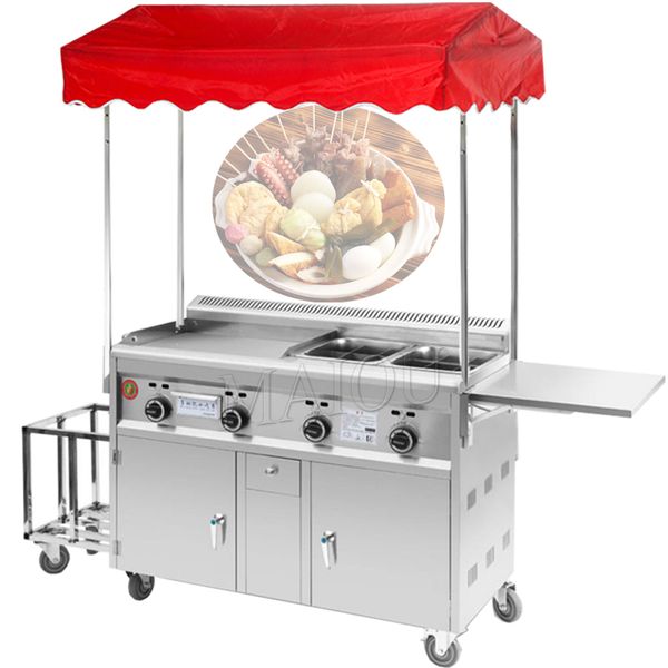 

new standard fast food truck square mobile multi-function dining car / snack cart