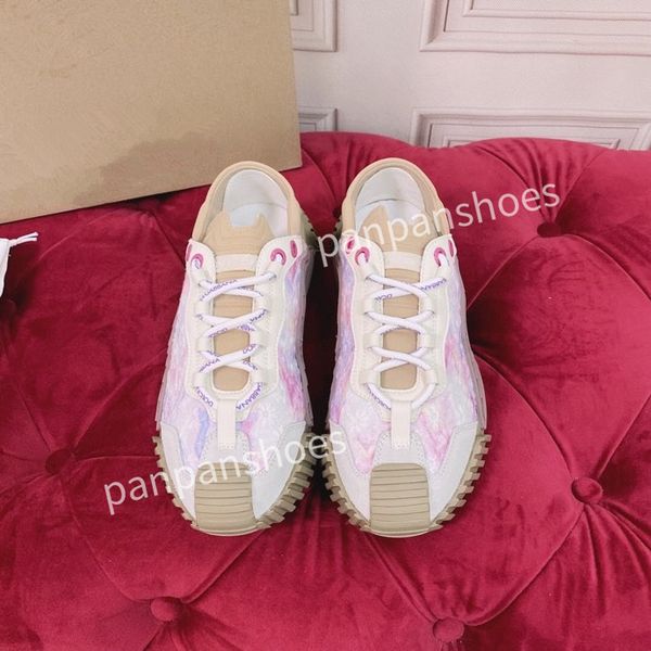 

new fashion casual shoes women designer leather lace-up sneaker fashion lady flat running letters shoes platform men gym sneakers2023, Black