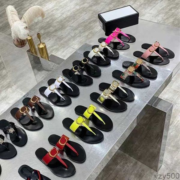

2023 flip flops sandals for youth women ladies sandales fashion luxury designer womens sandals thong slides mens outdoor beach shoes slipper, Black