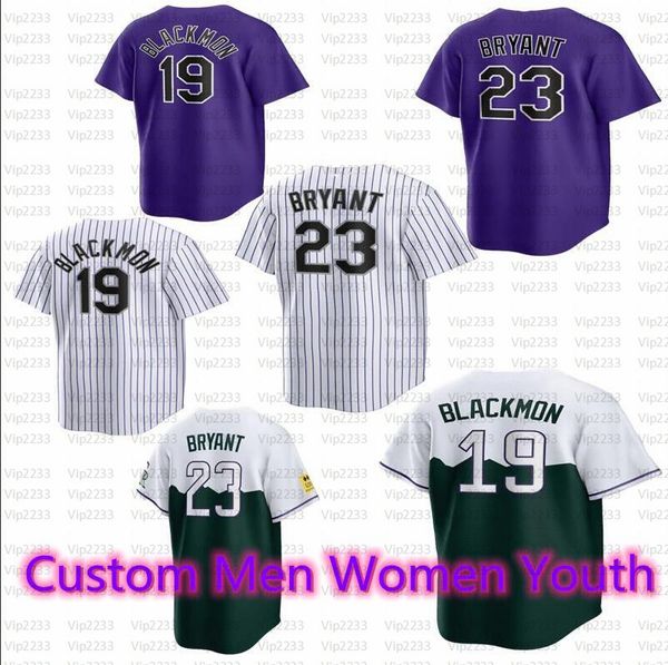 

2023 custom kris bryant jersey randal grichuk connor joe charlie blackmon todd helton larry walker jose iglesias ryan mcmahon c. j. cron, Blue;black