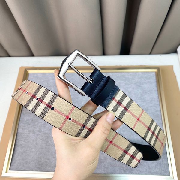 

needle buckle striped casual fashion luxury designer belts man women belt genuine leather designers cowhide belts 3.5cm waistband with box, Black;brown