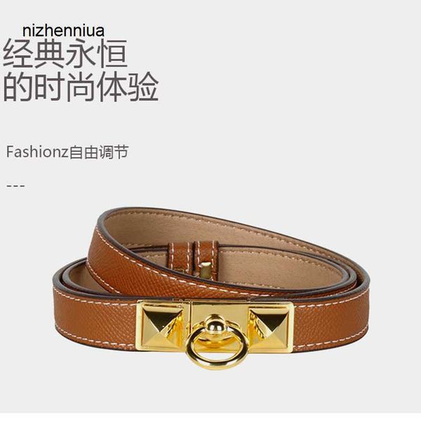 

hermm luxury belt non perforated women s genuine leather buckle simple and versatile decoration matching skirt jeans cool ins style, Silver