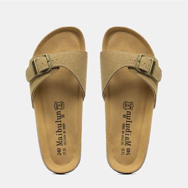 

slippers summer men cork slipper non-slip casual women outside slide shoe designer shoes women sandals outside flat with 230505, Black