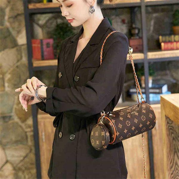 

purses small bag women's summer new versatile sling one shoulder bag advanced sense cylinder messenger bag