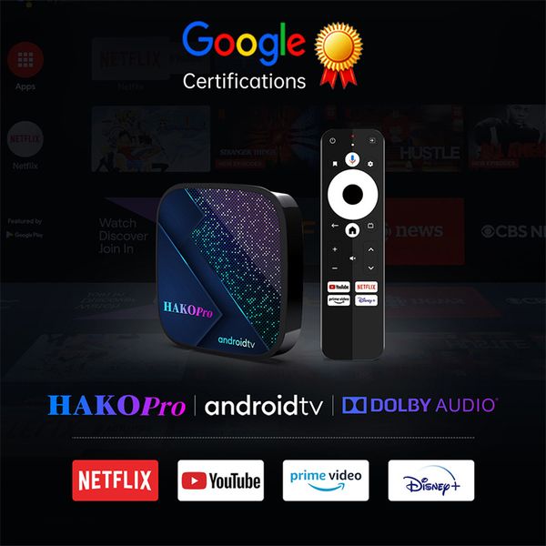 

hako pro dolby amlogic s905y4-b 2gb 4gb 16gb 32gb 64gb 100m lan 2.4g 5g dual wifi bt5.0 4k hdr smart tv box android 11