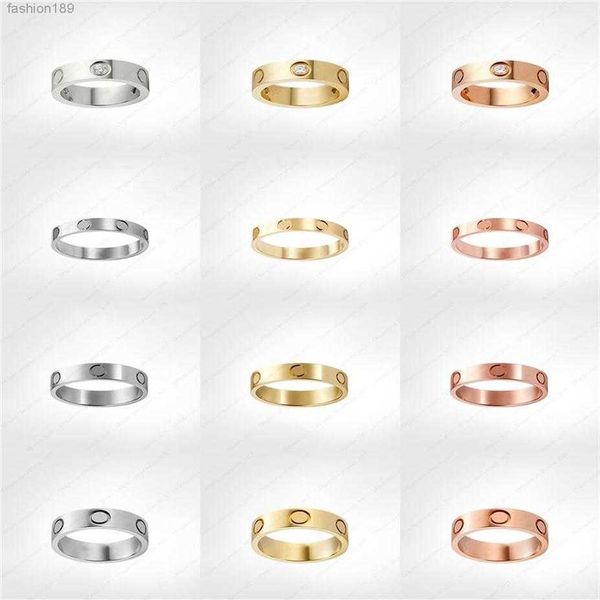 

love screw ring mens rings classic luxury designer jewelry women titanium steel alloy gold-plated gold silver rose never fade not 320f2019